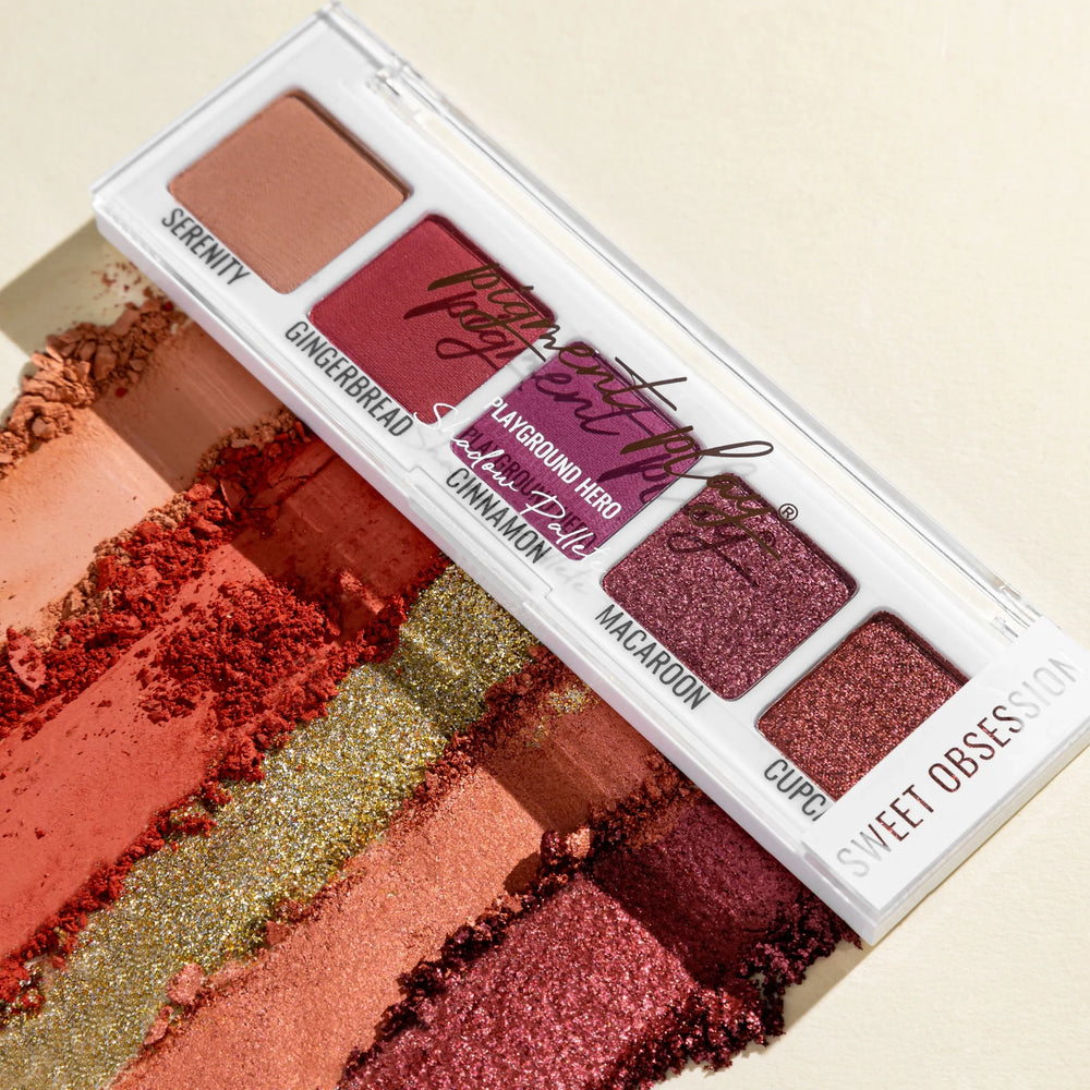 Pigment Play Sugar & Spice Shadow Palette - Sweet Obsession 4pc Set + 1 Full Size Product Worth 25% Value Free