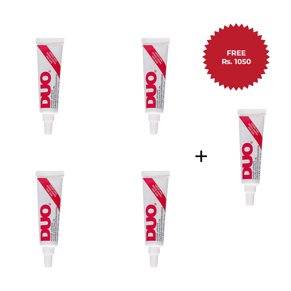 Ardell Duo® Striplash Adhesive Dark 4pc Set + 1 Full Size Product Worth 25% Value Free