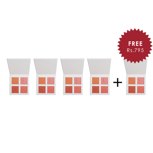 Revolution Pro 4K Blush Palette Peach 4Pcs Set + 1 Full Size Product Worth 25% Value Free