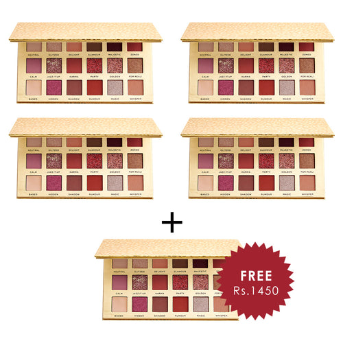 Revolution Pro New Neutral Eyeshadow Palette 4pc Set + 1 Full Size Product Worth 25% Value Free