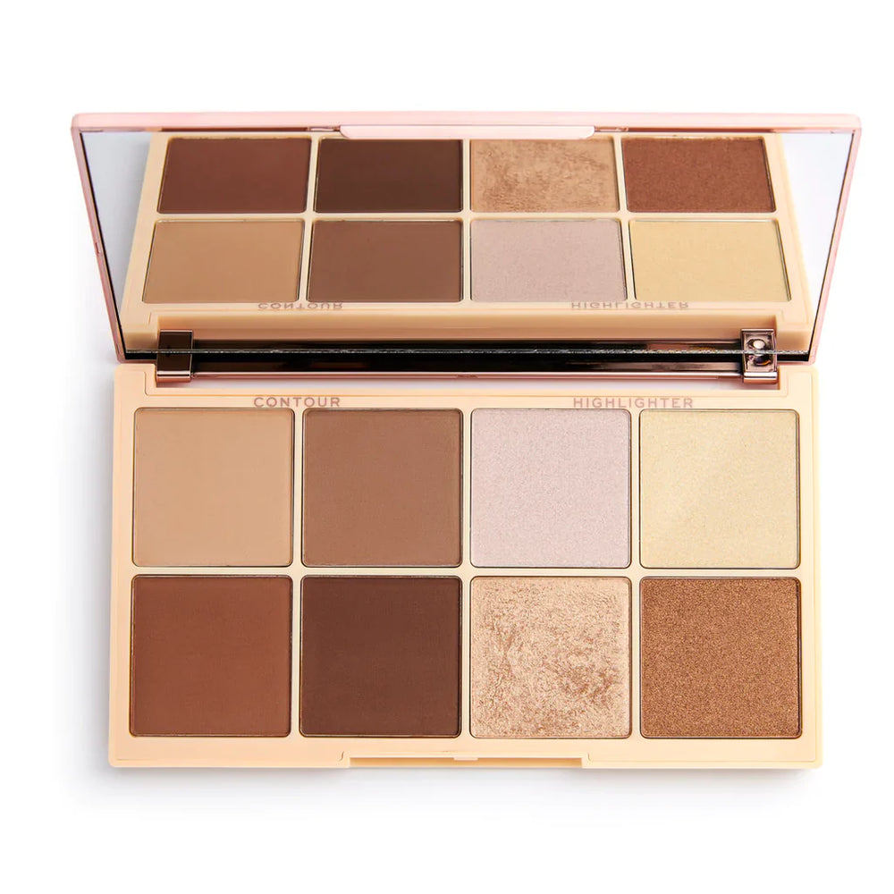 Makeup Revolution X Roxxsaurus Highlight & Contour Palette 4pc Set + 1 Full Size Product Worth 25% Value Free