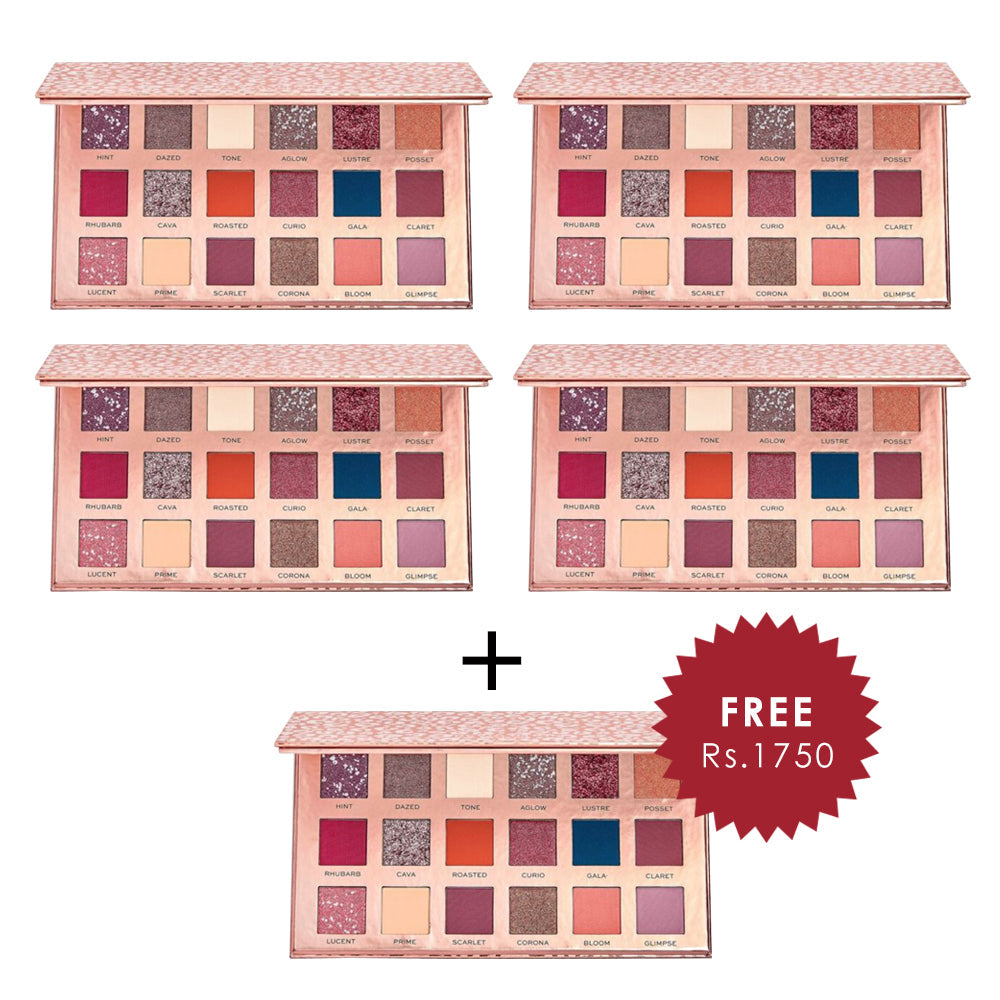 Revolution Pro New Neutrals Blushed Eyeshadow Palette 4pc Set + 1 Full Size Product Worth 25% Value Free