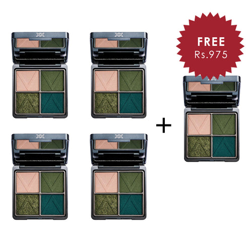 XX Revolution XXpress Quad Eyeshadow Palette - XXtortion 4pc Set + 1 Full Size Product Worth 25% Value Free