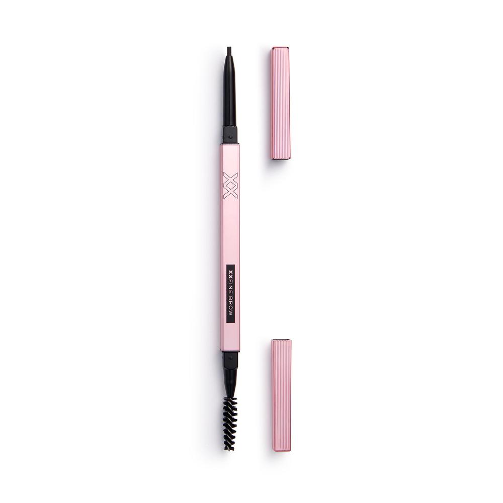 XX Revolution XXFine Micro Brow Pencil - Soft Black 4pc Set + 1 Full Size Product Worth 25% Value Free