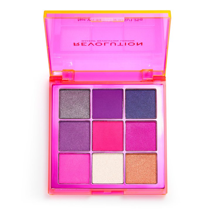 Revolution Viva Neon Palette Party Vibes 4pc Set + 1 Full Size Product Worth 25% Value Free