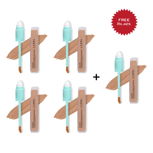 Lamel Oh My Clear Complexion Concealer 405 Caramel 4pc Set + 1 Full Size Product Worth 25% Value Free
