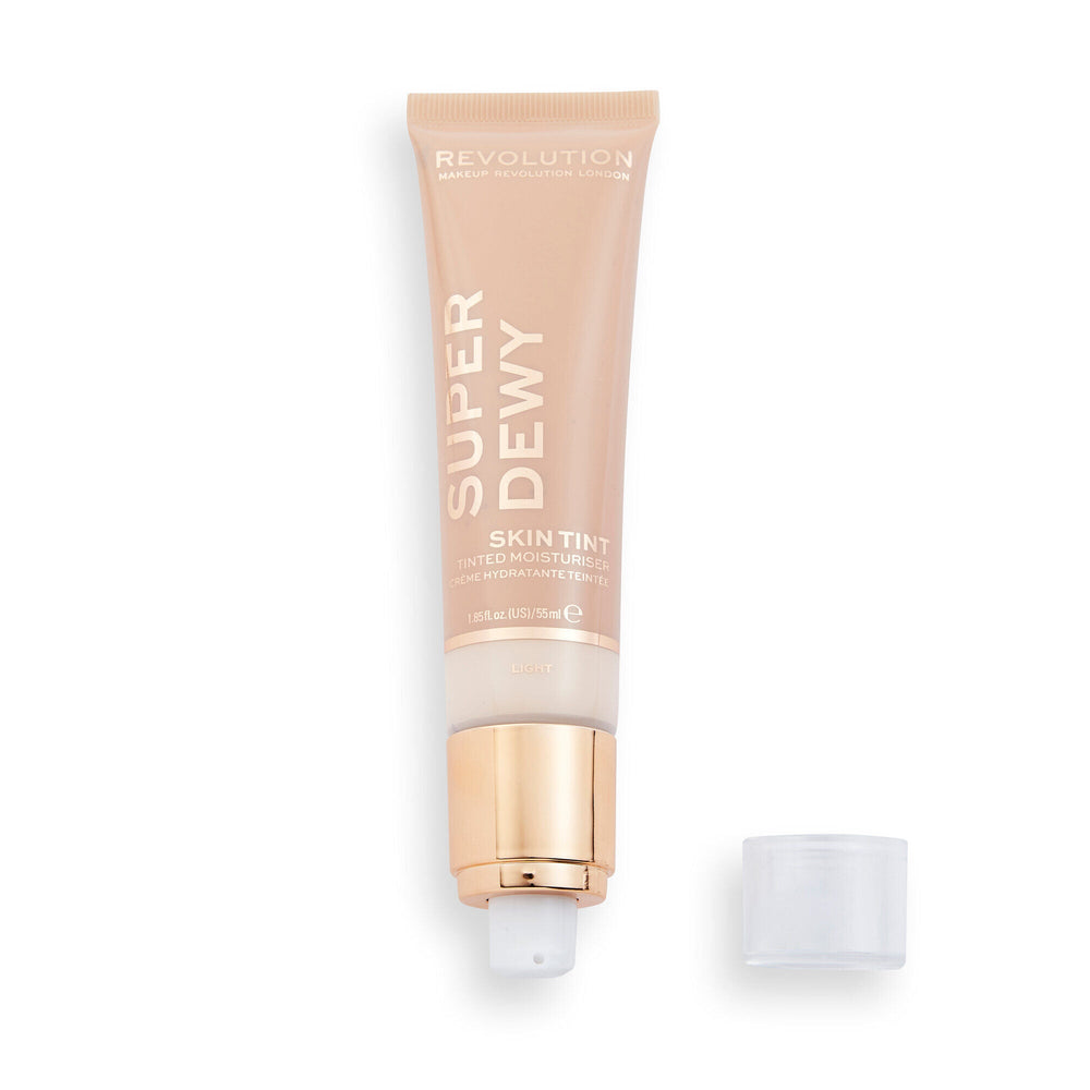 Makeup Revolution Superdewy Tinted Moisturiser - Light 4pc Set + 1 Full Size Product Worth 25% Value Free