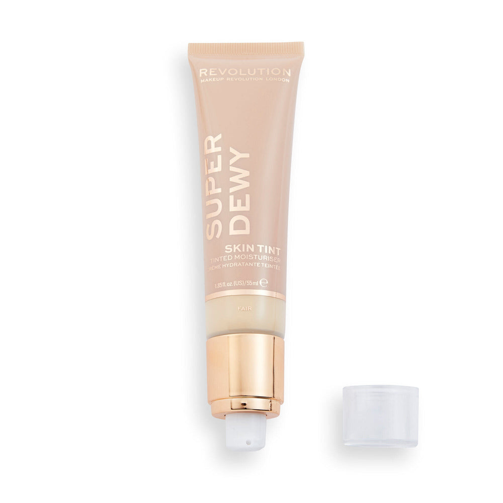 Makeup Revolution Superdewy Tinted Moisturiser - Fair 4pc Set + 1 Full Size Product Worth 25% Value Free