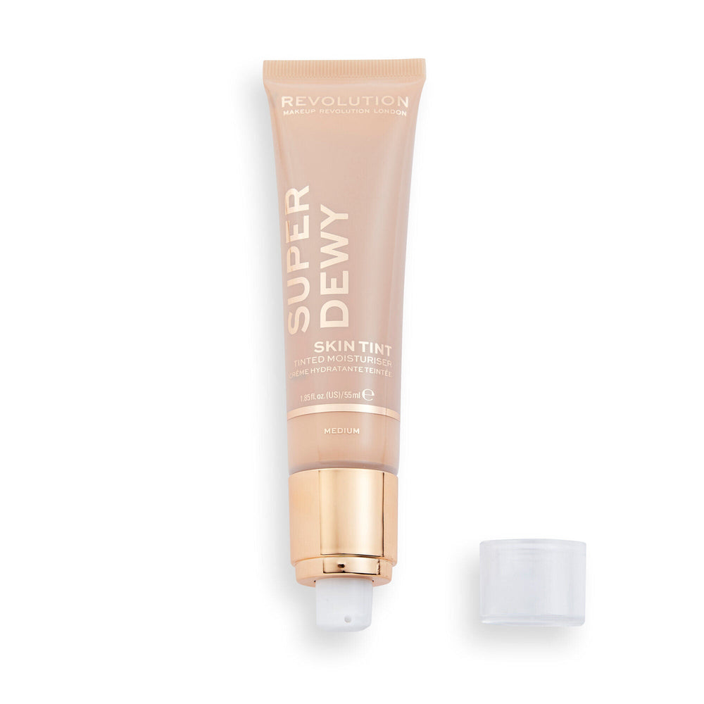 Makeup Revolution Superdewy Tinted Moisturiser - Medium 4pc Set + 1 Full Size Product Worth 25% Value Free