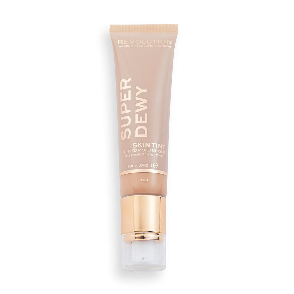 Makeup Revolution Superdewy Tinted Moisturiser - Tan 4pc Set + 1 Full Size Product Worth 25% Value Free