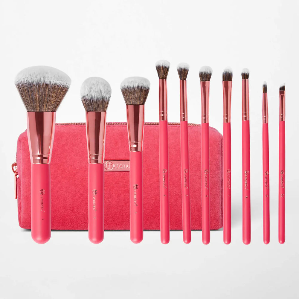 Bh Cosmetics Bombshell Beauty - 10 Piece Brush Set 4pc Set + 1 Full Size Product Worth 25% Value Free