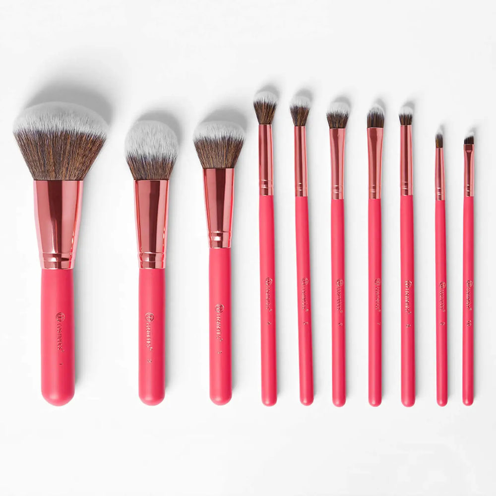 Bh Cosmetics Bombshell Beauty - 10 Piece Brush Set 4pc Set + 1 Full Size Product Worth 25% Value Free