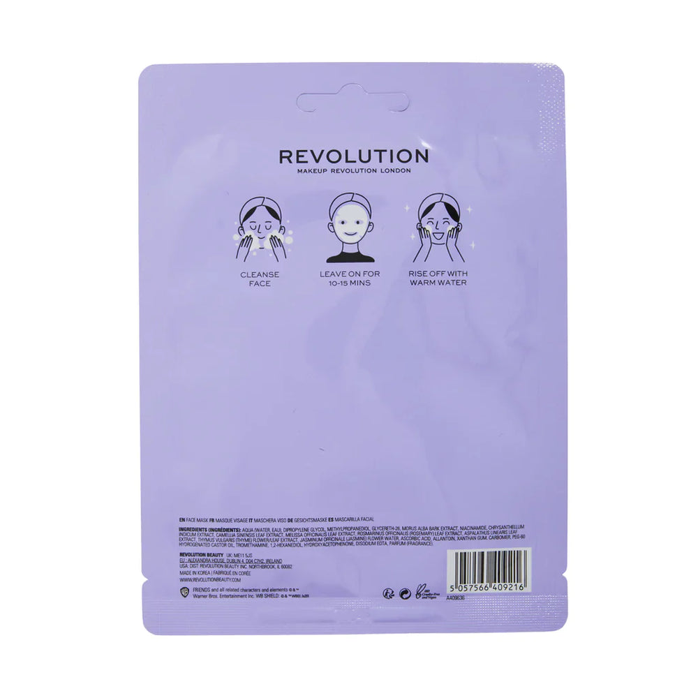 Revolution X Friends Monica Niacinamide Sheet Mask 4pc Set + 1 Full Size Product Worth 25% Value Free