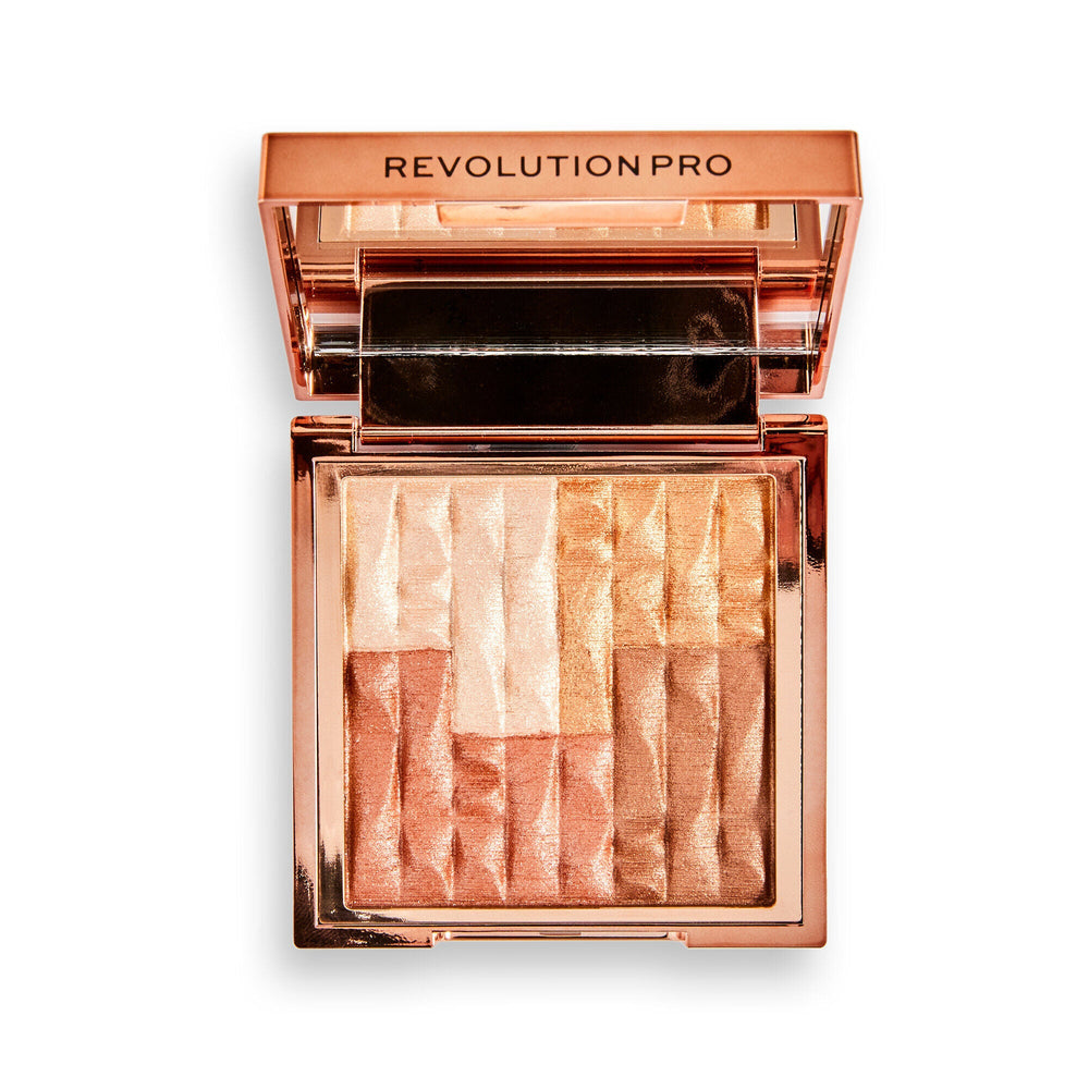 Revolution Pro Goddess Glow Shimmer Brick Sublime 4pc Set + 1 Full Size Product Worth 25% Value Free