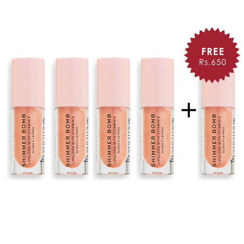 Revolution Shimmer Bomb Gloss Starlight 4pc Set + 1 Full Size Product Worth 25% Value Free