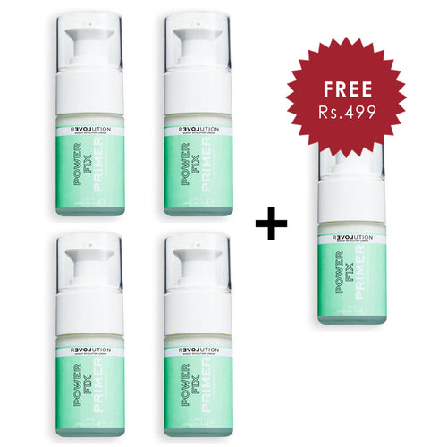 Revolution Relove Power Fix Primer 4pc Set + 1 Full Size Product Worth 25% Value Free