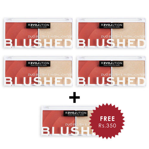 Revolution Relove Colour Play Blushed Duo - Daydream 4pc Set + 1 Full Size Product Worth 25% Value Free