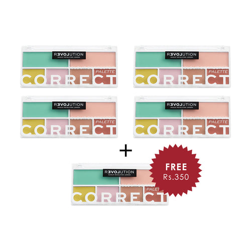 Revolution Relove Correct Me Palette 4pc Set + 1 Full Size Product Worth 25% Value Free