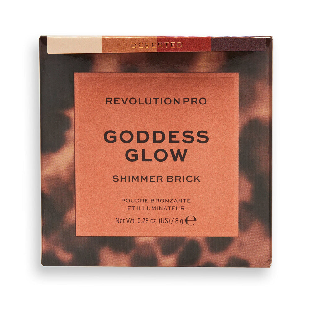 Revolution Pro Goddess Glow Shimmer Brick Deserted 4pc Set + 1 Full Size Product Worth 25% Value Free