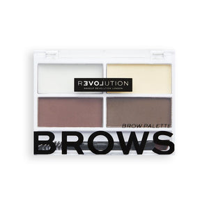 Revolution Relove Colour Cult Brow Palette - Dark - HOK Makeup