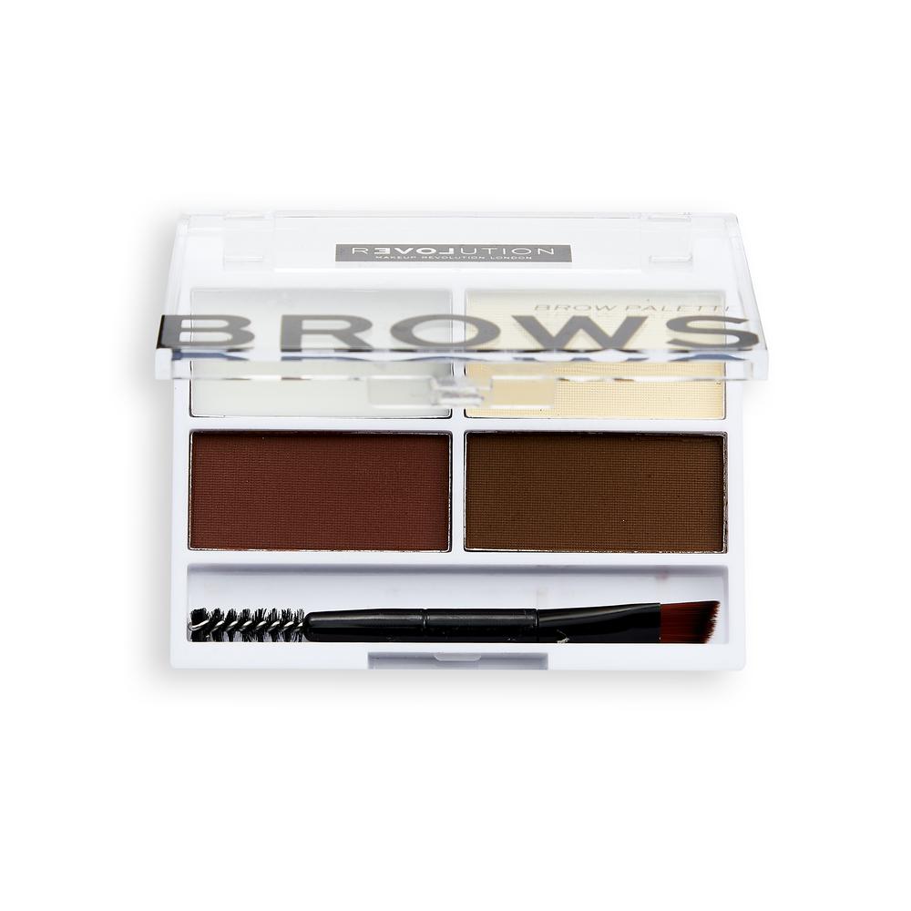 Revolution Relove Colour Cult Brow Palette - Dark - HOK Makeup