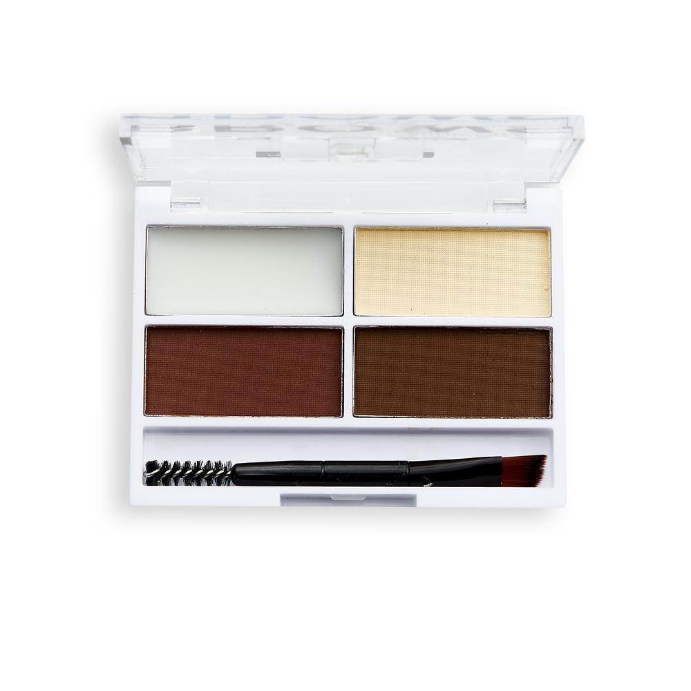 Revolution Relove Colour Cult Brow Palette - Dark - HOK Makeup