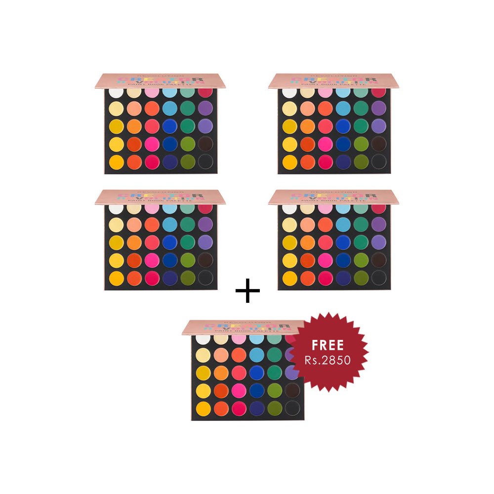 Revolution Creator Paint Book Palette 4pc Set + 1 Full Size Product Worth 25% Value Free