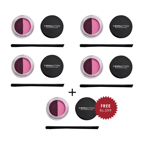 Revolution Relove Water Activated Liner Absurd 4pc Set + 1 Full Size Product Worth 25% Value Free