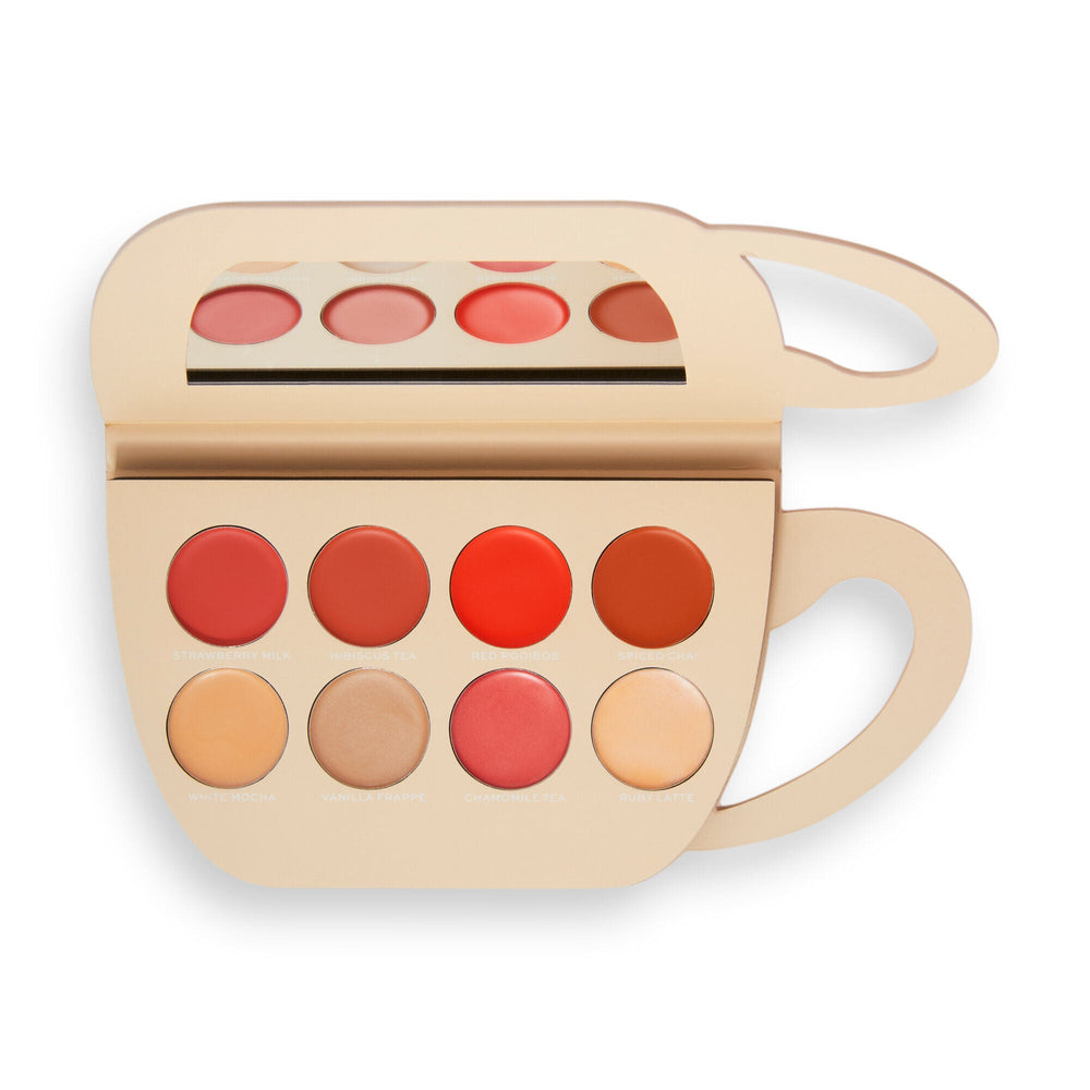 Makeup Revolution x Nikki Lilly Coffee Cup Cream Face & Lip Palette 4pc Set + 1 Full Size Product Worth 25% Value Free