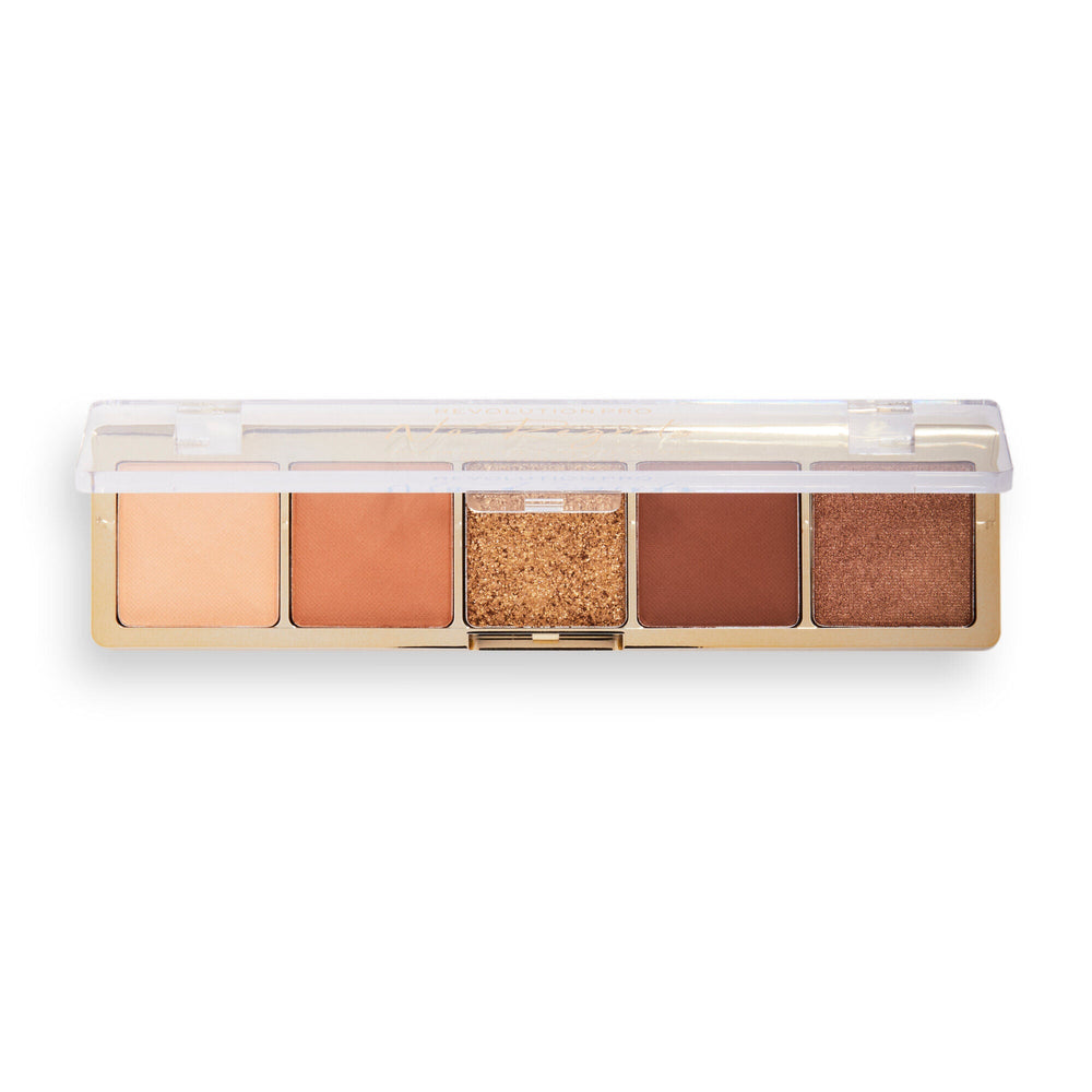 Revolution Pro Glam Eyeshadow Palette No Regrets Soft Nude 4pc Set + 1 Full Size Product Worth 25% Value Free