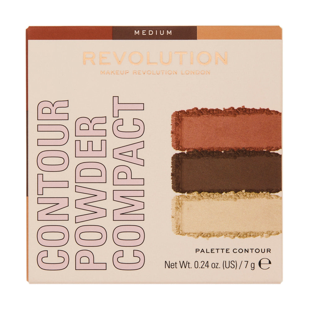 Revolution Face Powder Contour Compact Medium 4pc Set + 1 Full Size Product Worth 25% Value Free