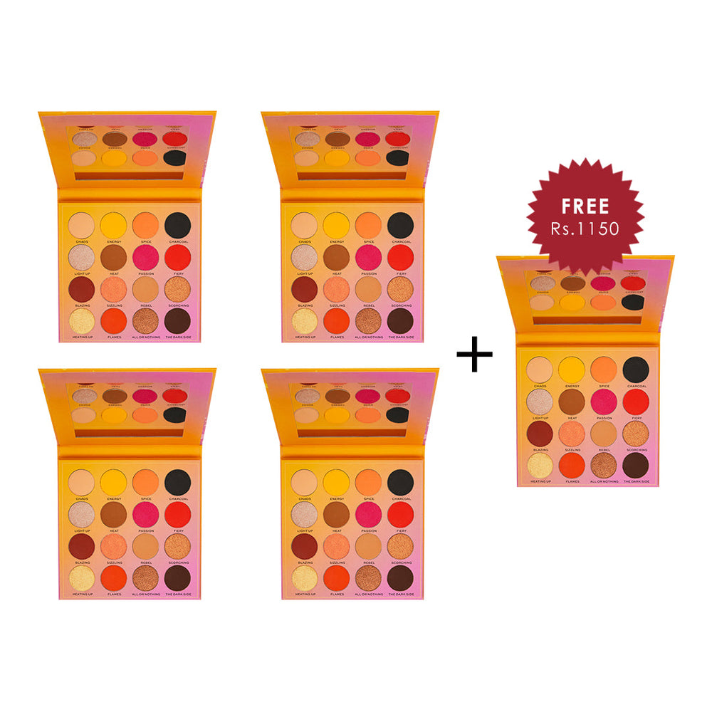 Revolution Hot Shot Eyeshadow Kombucha Kiss Palette 4pc Set + 1 Full Size Product Worth 25% Value Free