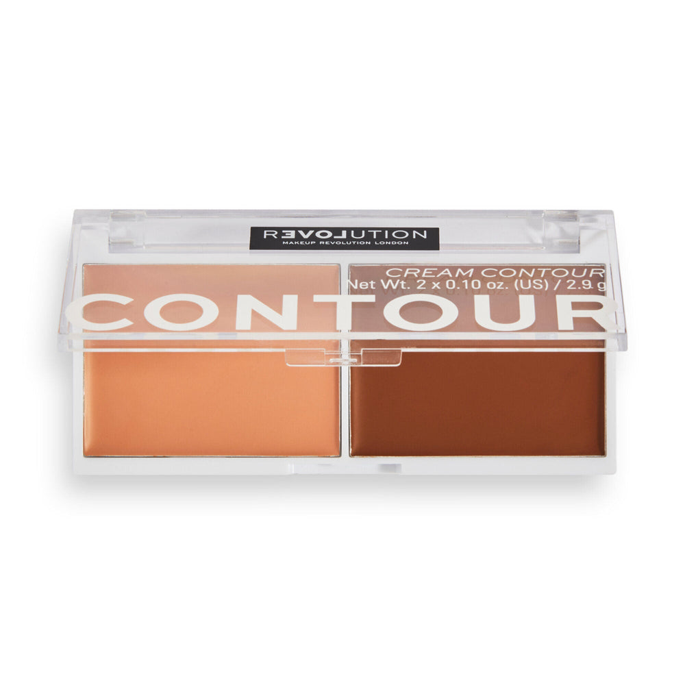 Revolution Relove Cream Contour Duo Medium 4pc Set + 1 Full Size Product Worth 25% Value Free