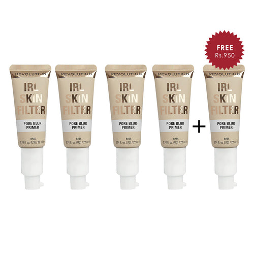 Revolution IRL Pore Blur Filter Primer 4pc Set + 1 Full Size Product Worth 25% Value Free