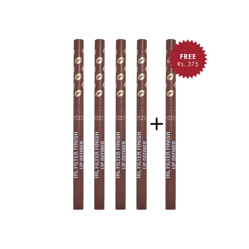 Revolution IRL Filter Finish Lip Liner Definer Espresso Nude 4pc Set + 1 Full Size Product Worth 25% Value Free