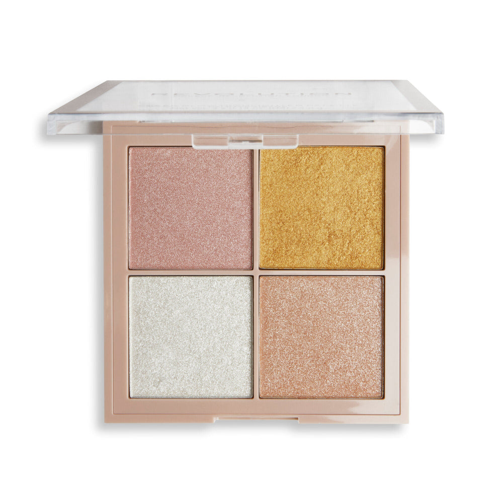 Revolution Ultimate Lights Cheek Glow Palette 4pc Set + 1 Full Size Product Worth 25% Value Free