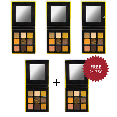 Makeup Revolution X Fortnite Peely 9 Pan Shadow Palette 4pc Set + 1 Full Size Product Worth 25% Value Free
