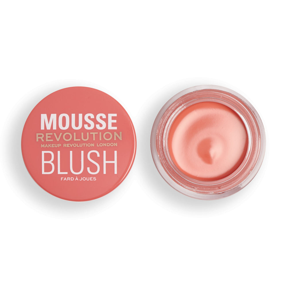Makeup Revolution Mousse Blusher Grapefruit Coral 4pc Set + 1 Full Size Product Worth 25% Value Free