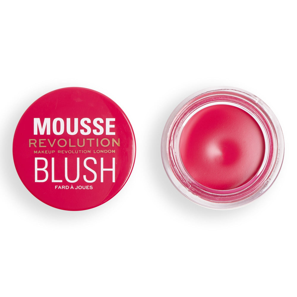 Makeup Revolution Mousse Blusher Juicy Fuchsia Pink 4pc Set + 1 Full Size Product Worth 25% Value Free