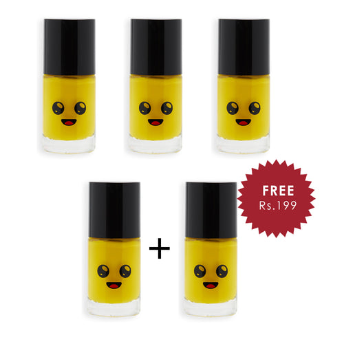 Makeup Revolution X Fortnite Peely Nail Polish 4pc Set + 1 Full Size Product Worth 25% Value Free