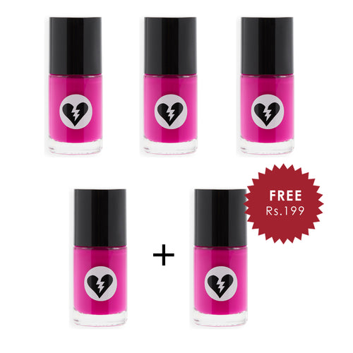 Makeup Revolution X Fortnite Cuddle Team Leader Nail Polish 4pc Set + 1 Full Size Product Worth 25% Value Free