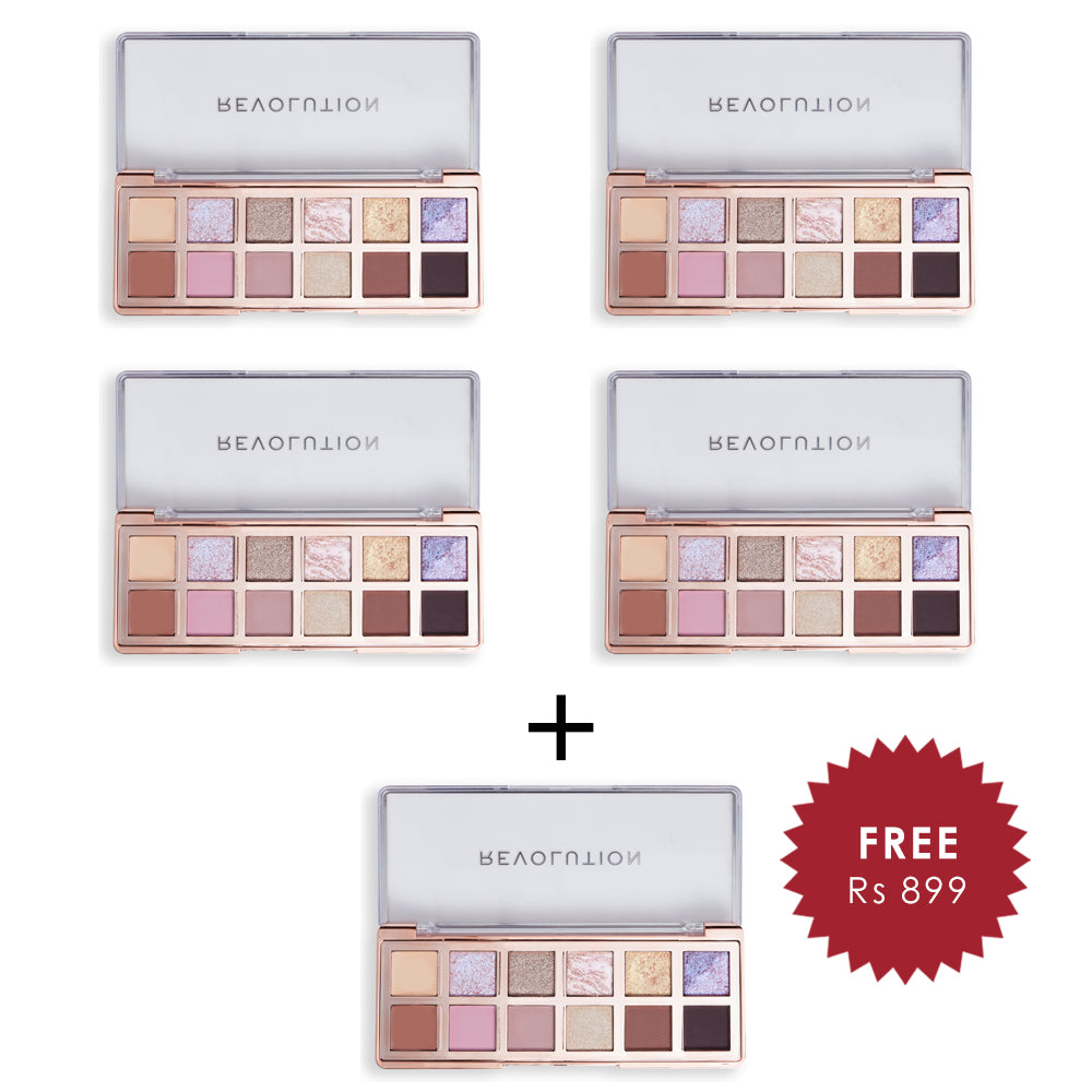 Makeup Revolution The Icon Palette enchanted-icon 4pc Set + 1 Full Size Product Worth 25% Value Free