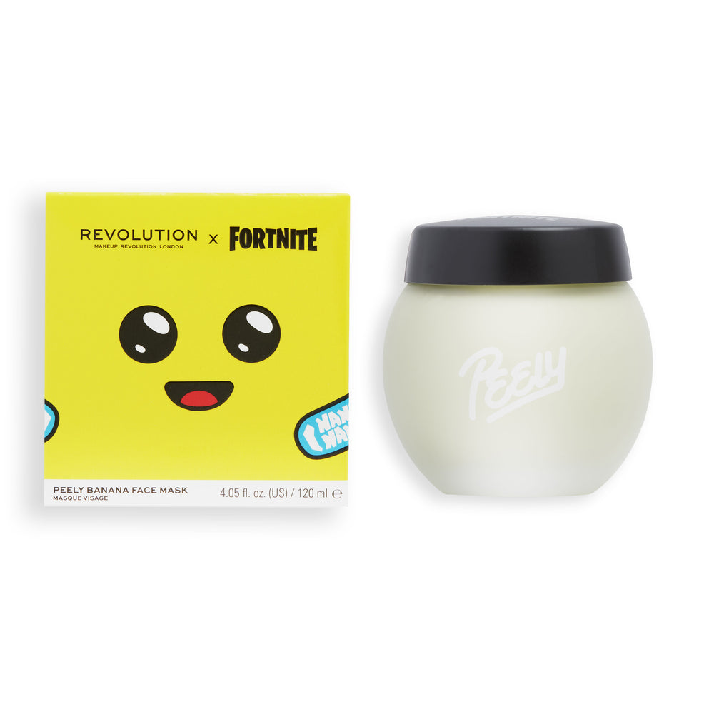 Makeup Revolution X Fortnite Peely Banana Mousse Mask 4pc Set + 1 Full Size Product Worth 25% Value Free
