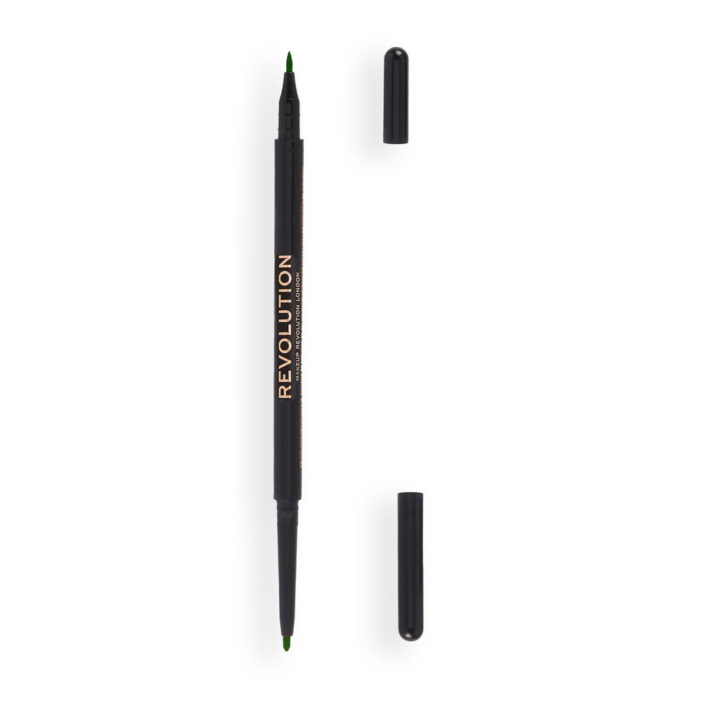 Makeup Revolution Felt & Kohl Eyeliner Green 4pc Set + 1 Full Size Product Worth 25% Value Free