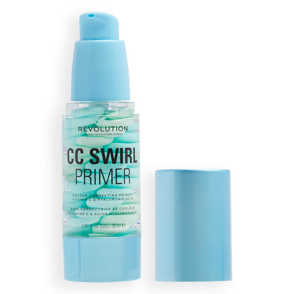 Makeup Revolution CC Swirl Primer 4pc Set + 1 Full Size Product Worth 25% Value Free