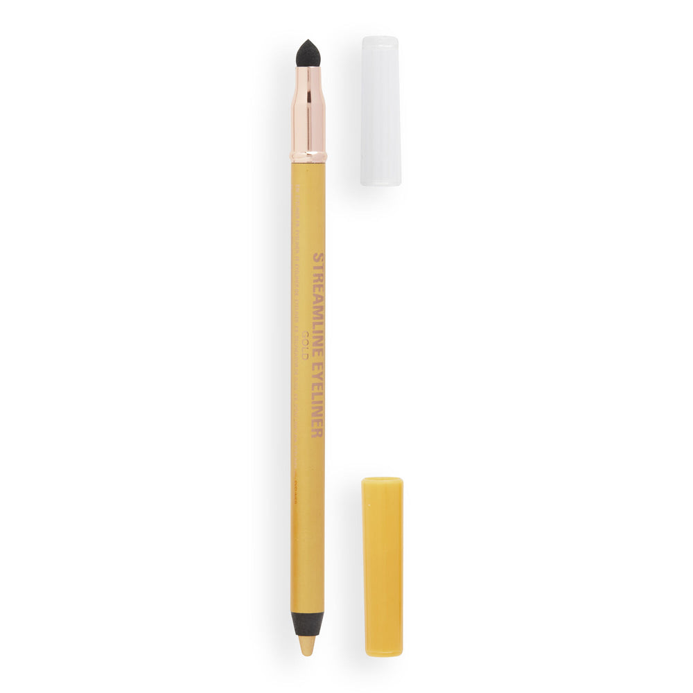 Makeup Revolution Streamline Waterline Eyeliner Pencil Gold 4pc Set + 1 Full Size Product Worth 25% Value Free