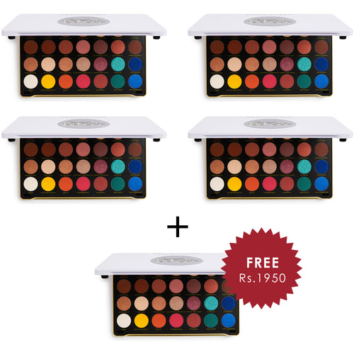 Makeup Revolution X Patricia Bright Rich In Life Eyeshadow Palette 4pc Set + 1 Full Size Product Worth 25% Value Free