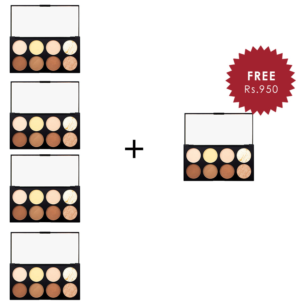 Makeup Revolution Ultra Contour Palette 4pc Set + 1 Full Size Product Worth 25% Value Free