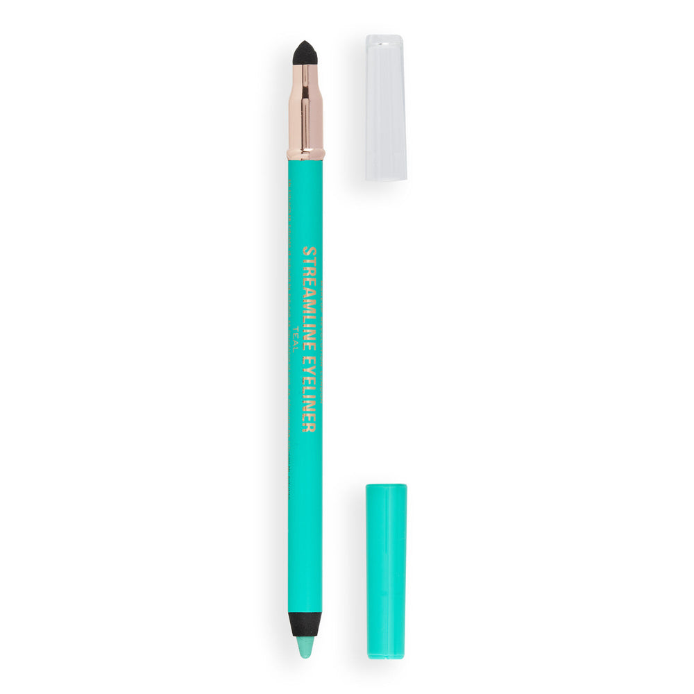 Makeup Revolution Streamline Waterline Eyeliner Pencil Teal 4pc Set + 1 Full Size Product Worth 25% Value Free