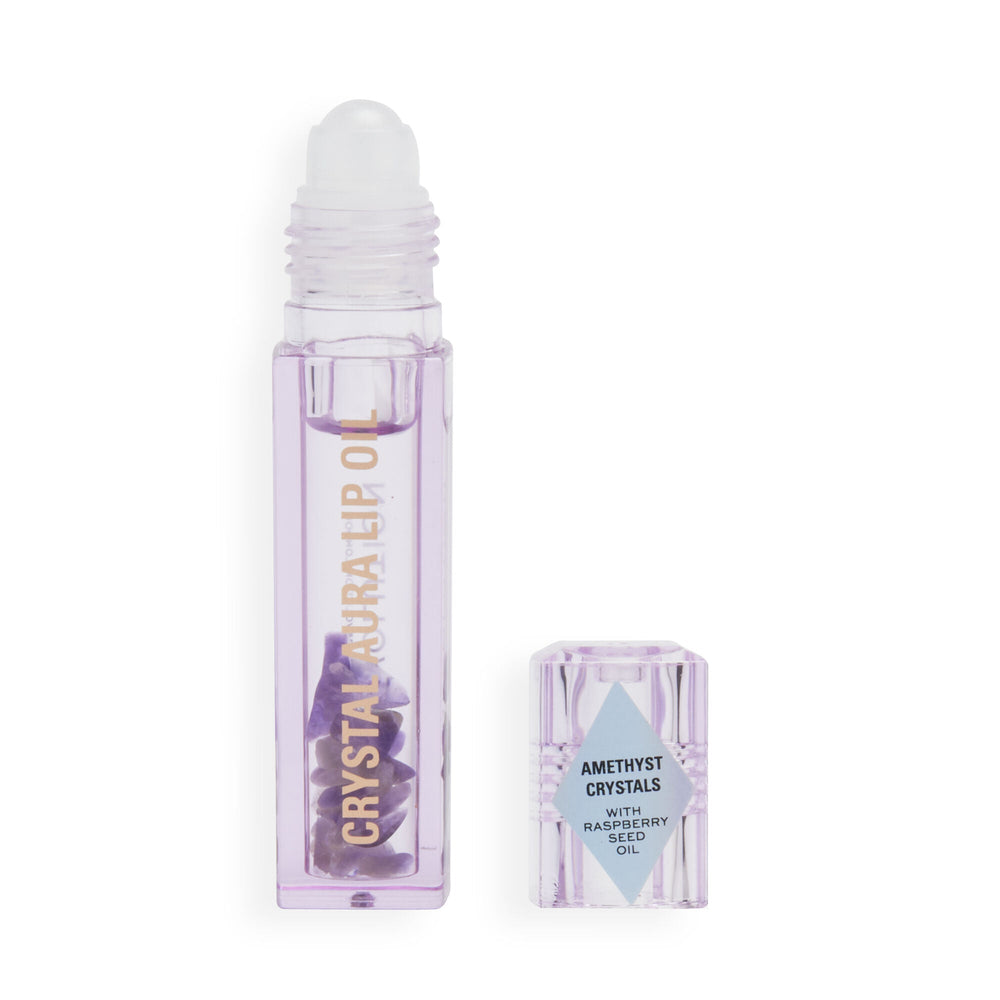 Makeup Revolution Crystal Aura Lip Oil Amethyst 4pc Set + 1 Full Size Product Worth 25% Value Free